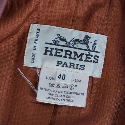 Hermes Vintage Jacket Logo Button Sleeve Zip — view 9