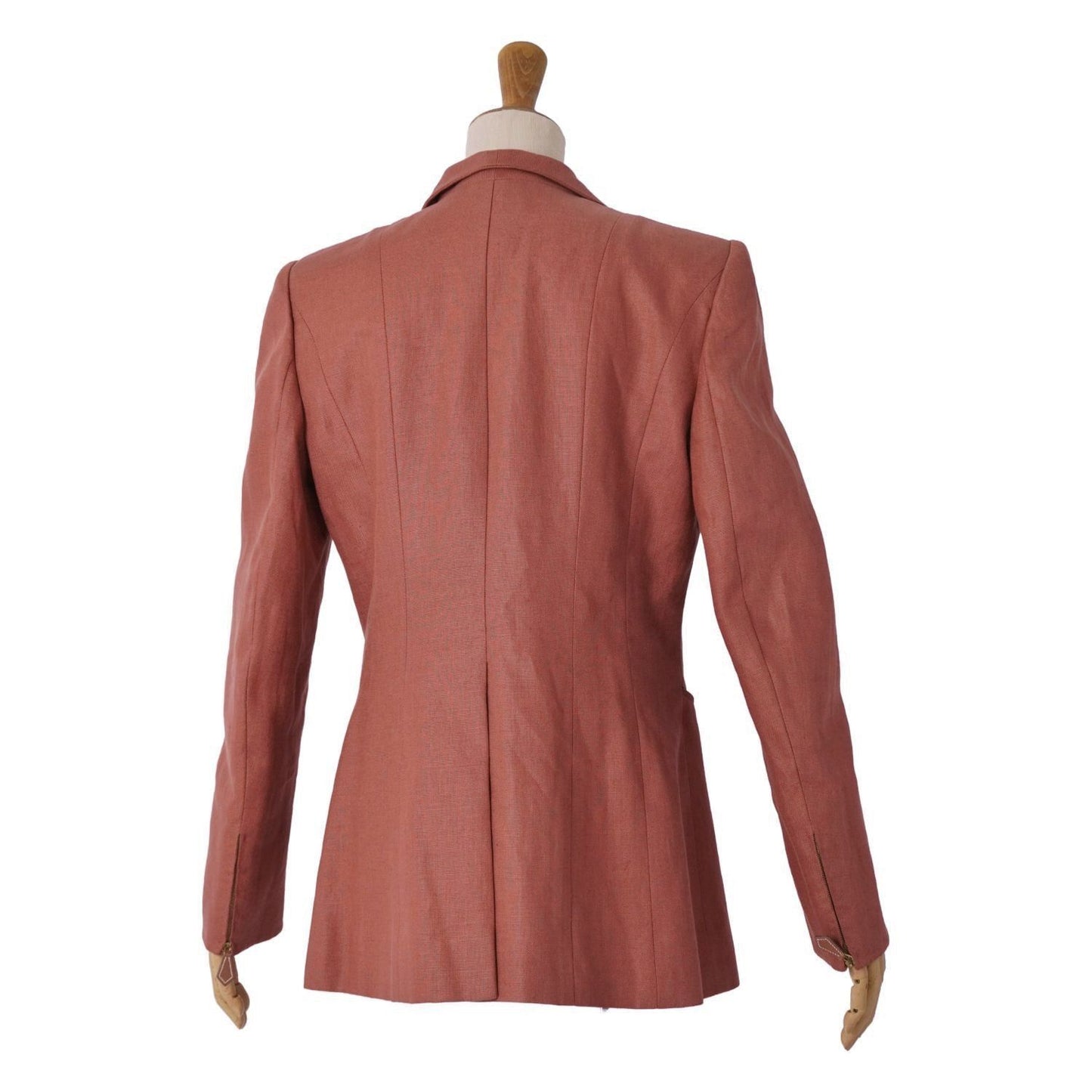 Hermes Vintage Jacket Logo Button Sleeve Zip — view 6