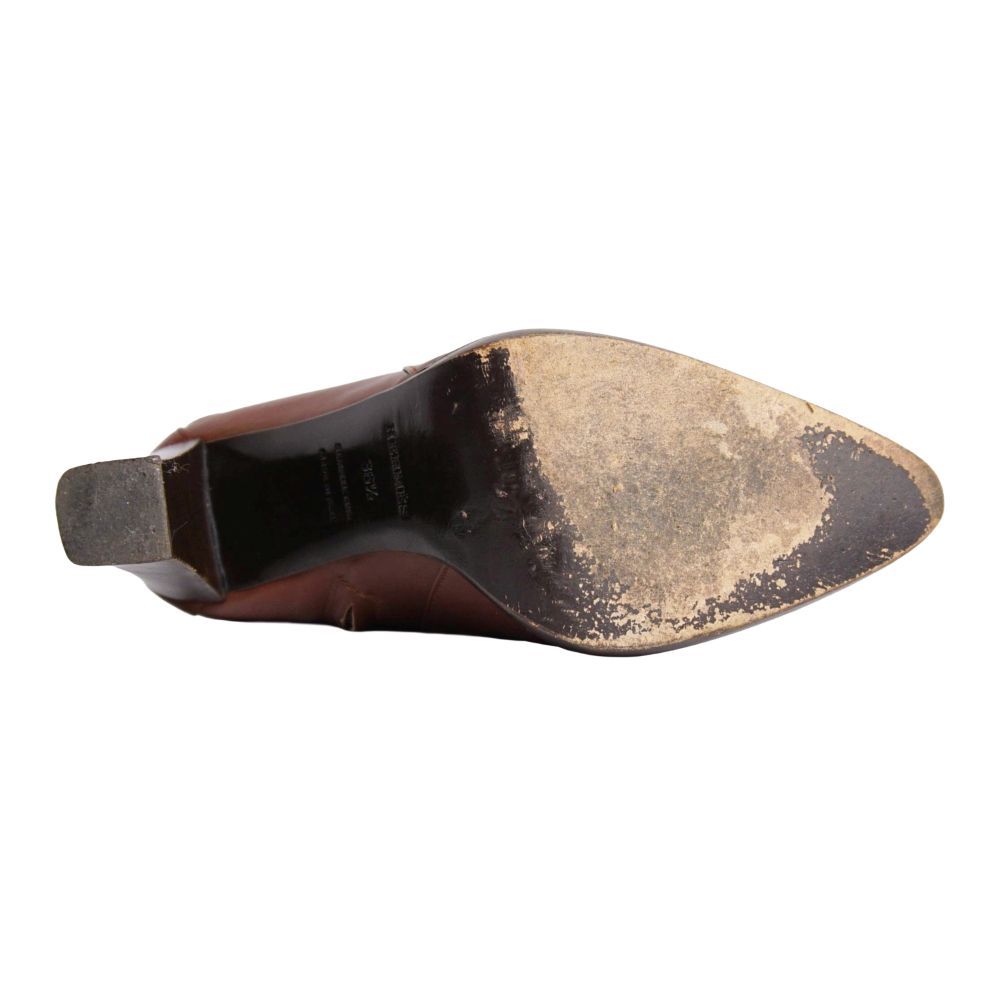 Hermes Boots Long Leather Heels Shoes — view 8
