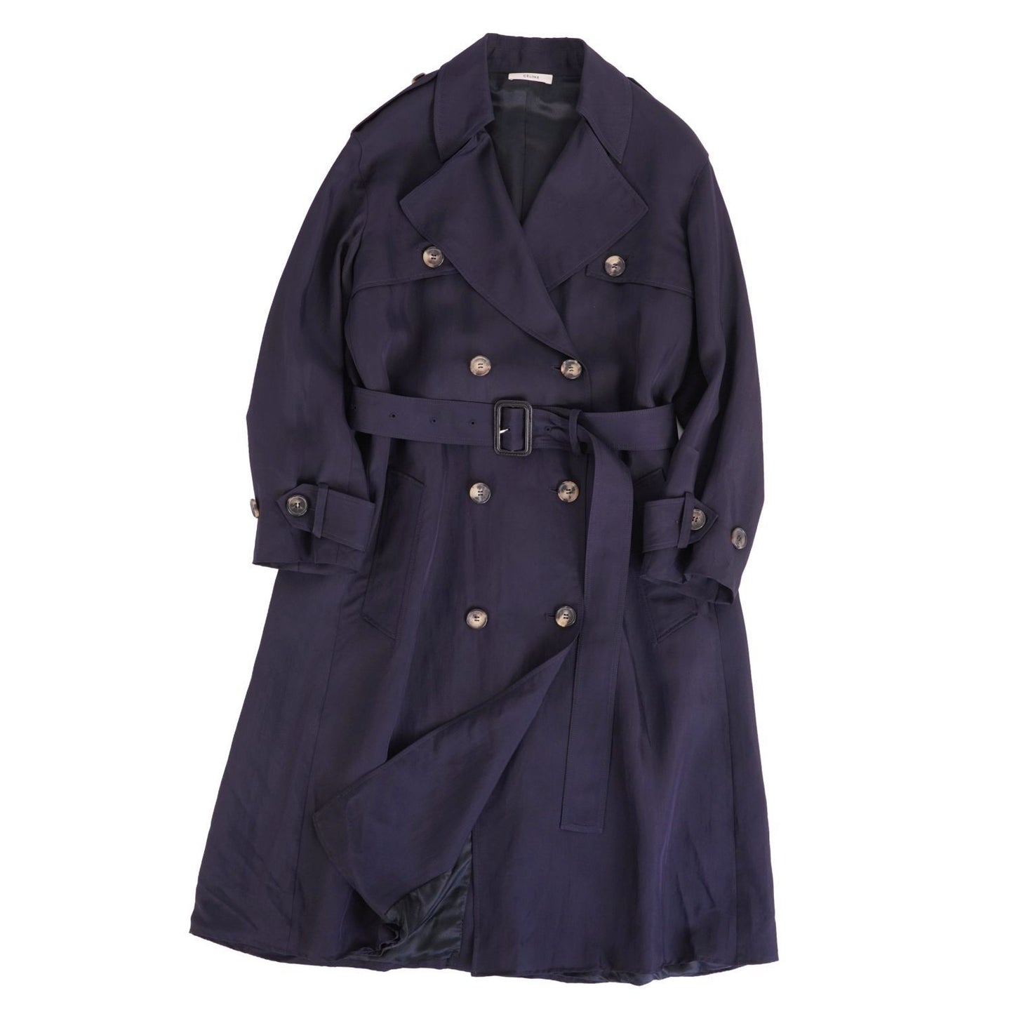 Celine Phoebe Philo Era Coat Trench Silk