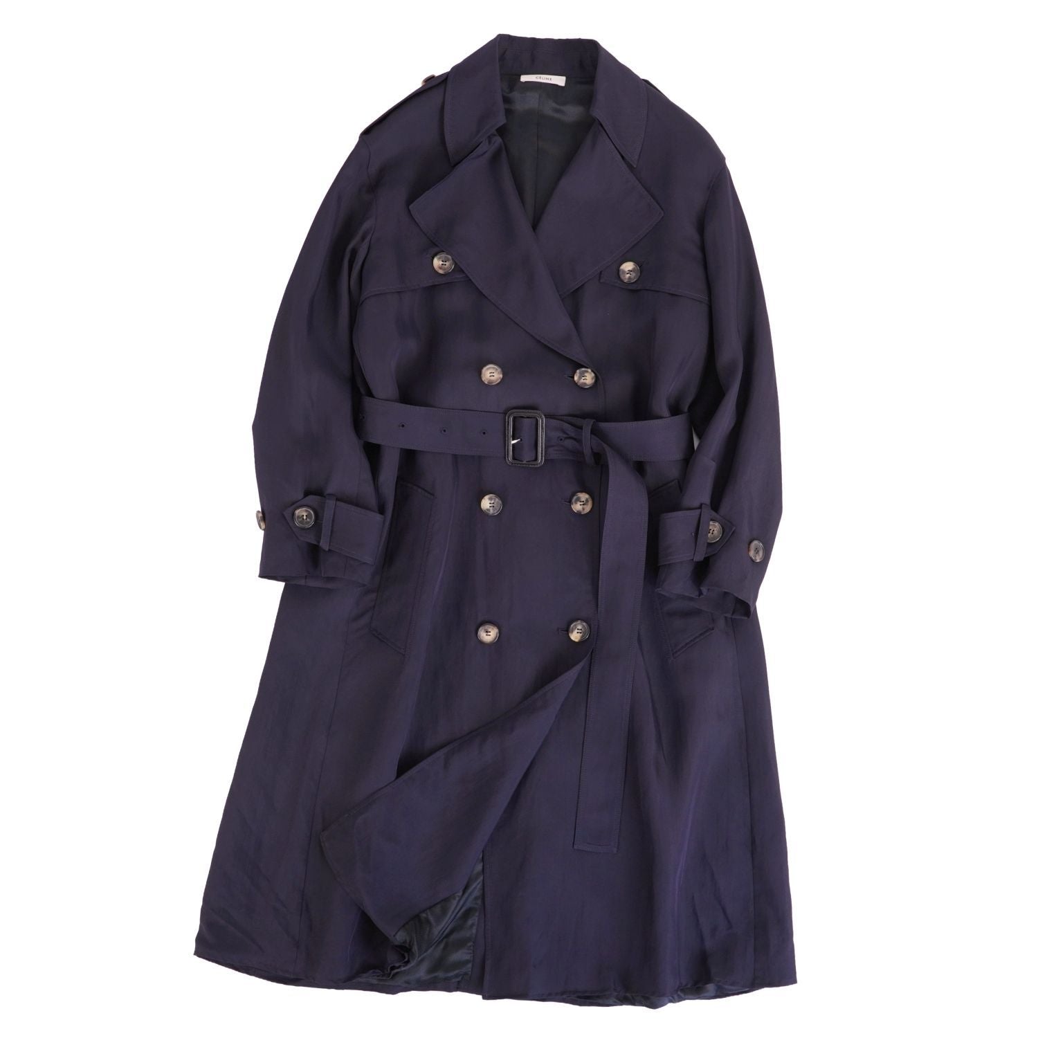 Celine Phoebe Philo Era Coat Trench Silk