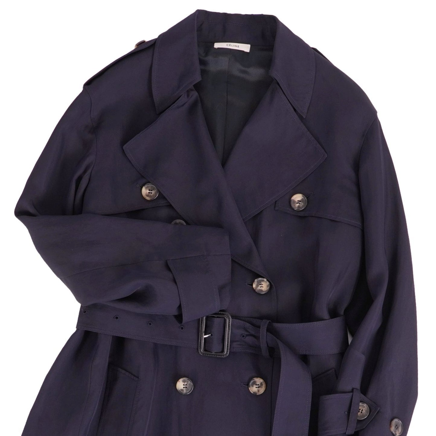 Celine Phoebe Philo Era Coat Trench Silk — view 2