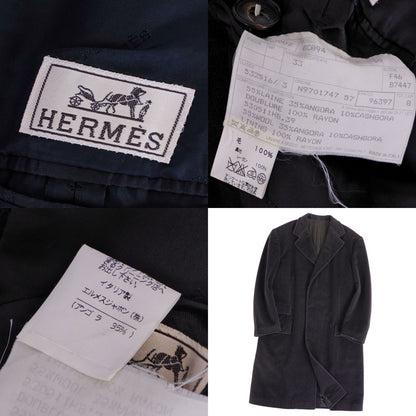 Hermes Vintage Coat Chesterfield Long — view 7
