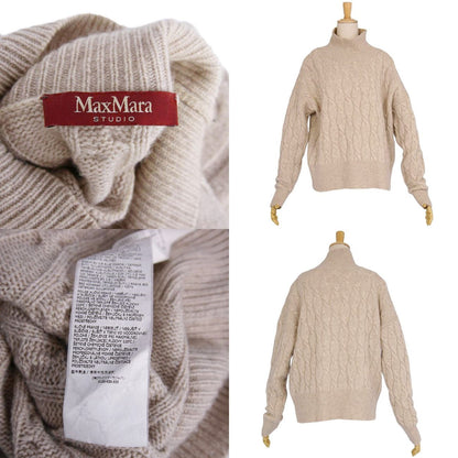 Max Mara Studio Knit High Neck Seta Sweater — view 7
