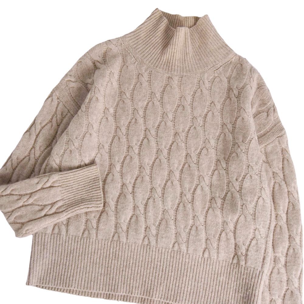 Max Mara Studio Knit High Neck Seta Sweater — view 2