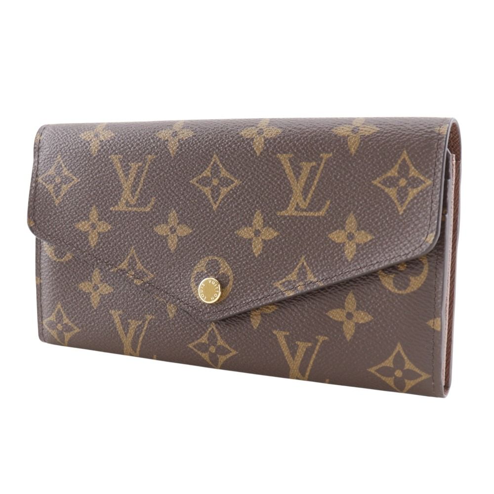 Louis Vuitton Portefeuille Sarah Monogram Canvas Brown Wallet — view 2