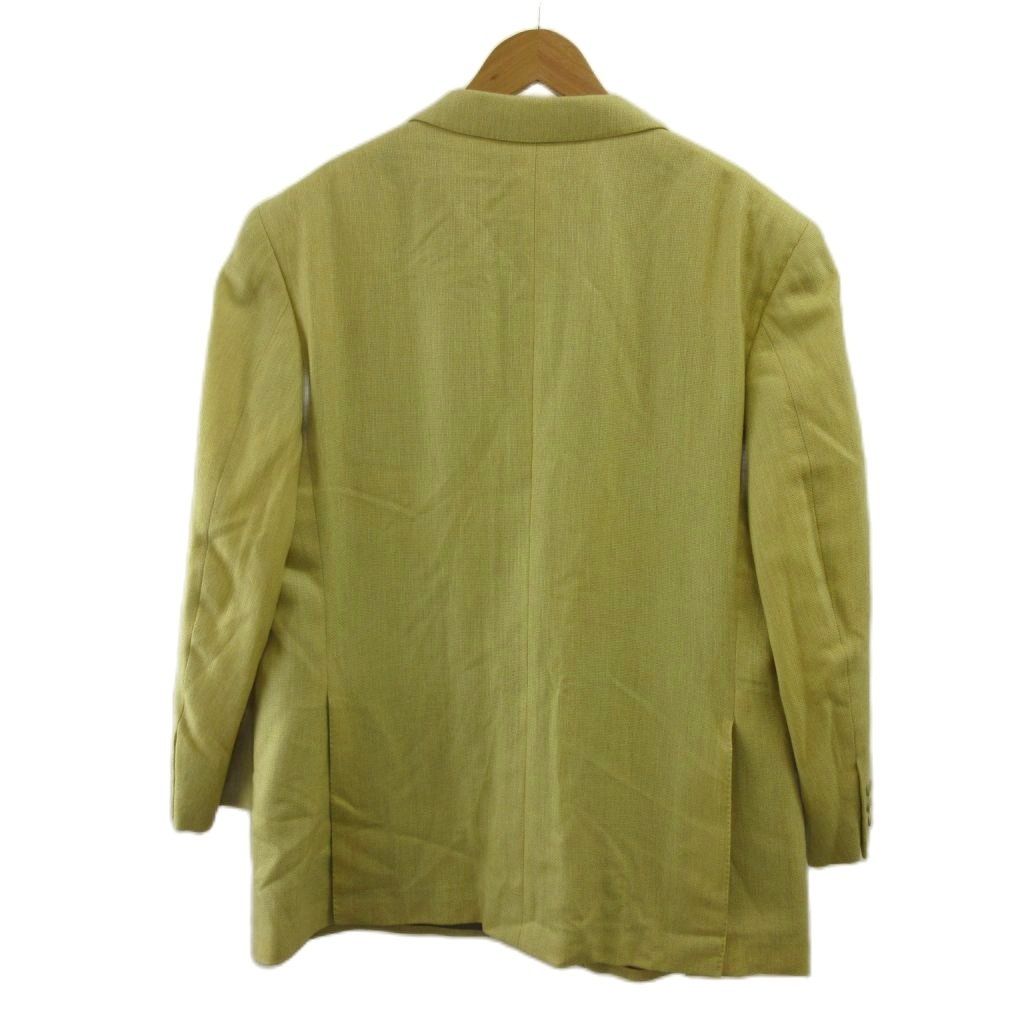 Loro Piana Terre Jacket Top Silk Yellow Long Sleeve Two Buttons PP — view 2