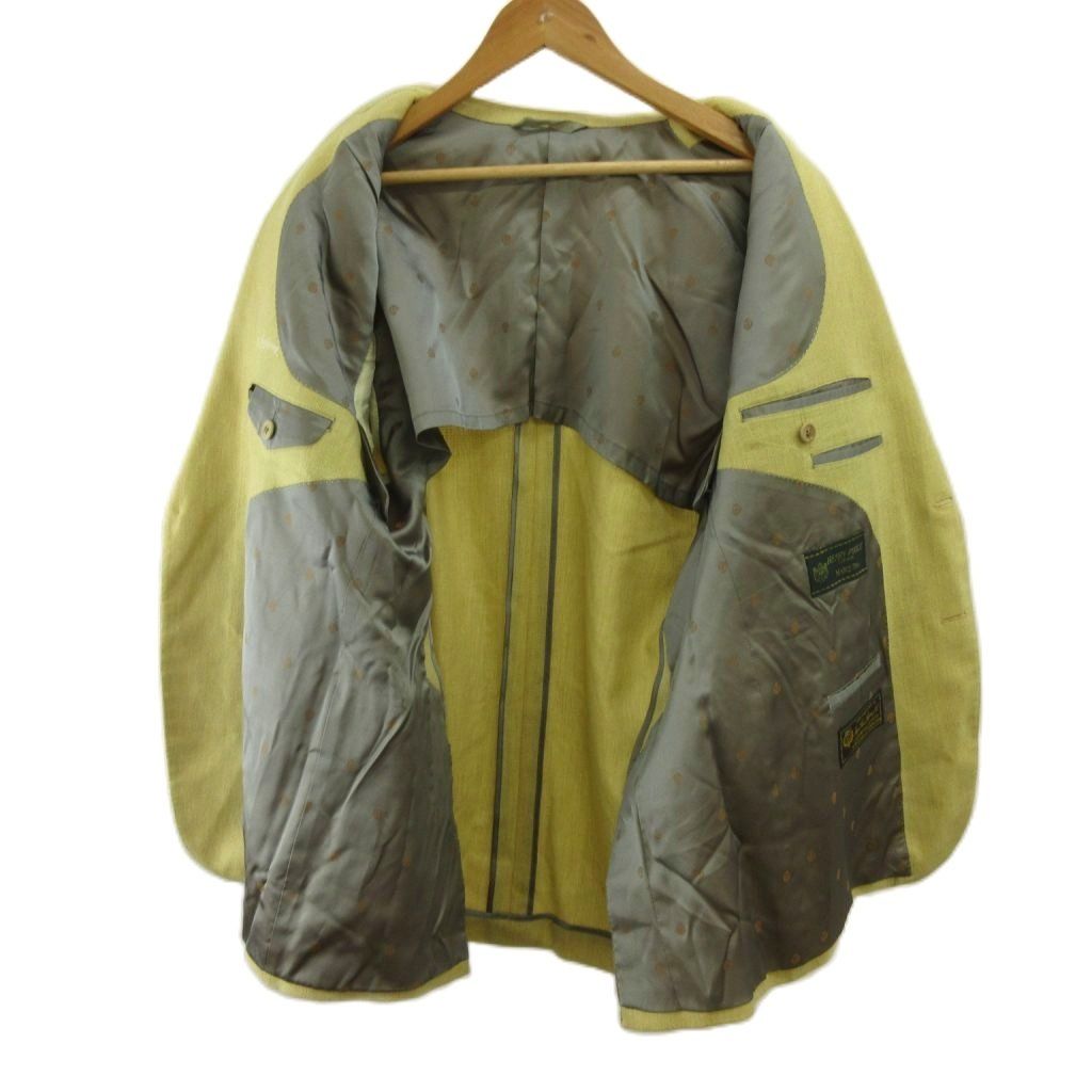 Loro Piana Terre Jacket Top Silk Yellow Long Sleeve Two Buttons PP — view 3
