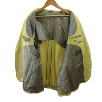 Loro Piana Terre Jacket Top Silk Yellow Long Sleeve Two Buttons PP — view 3