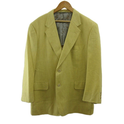 Loro Piana Terre Jacket Top Silk Yellow Long Sleeve Two Buttons PP