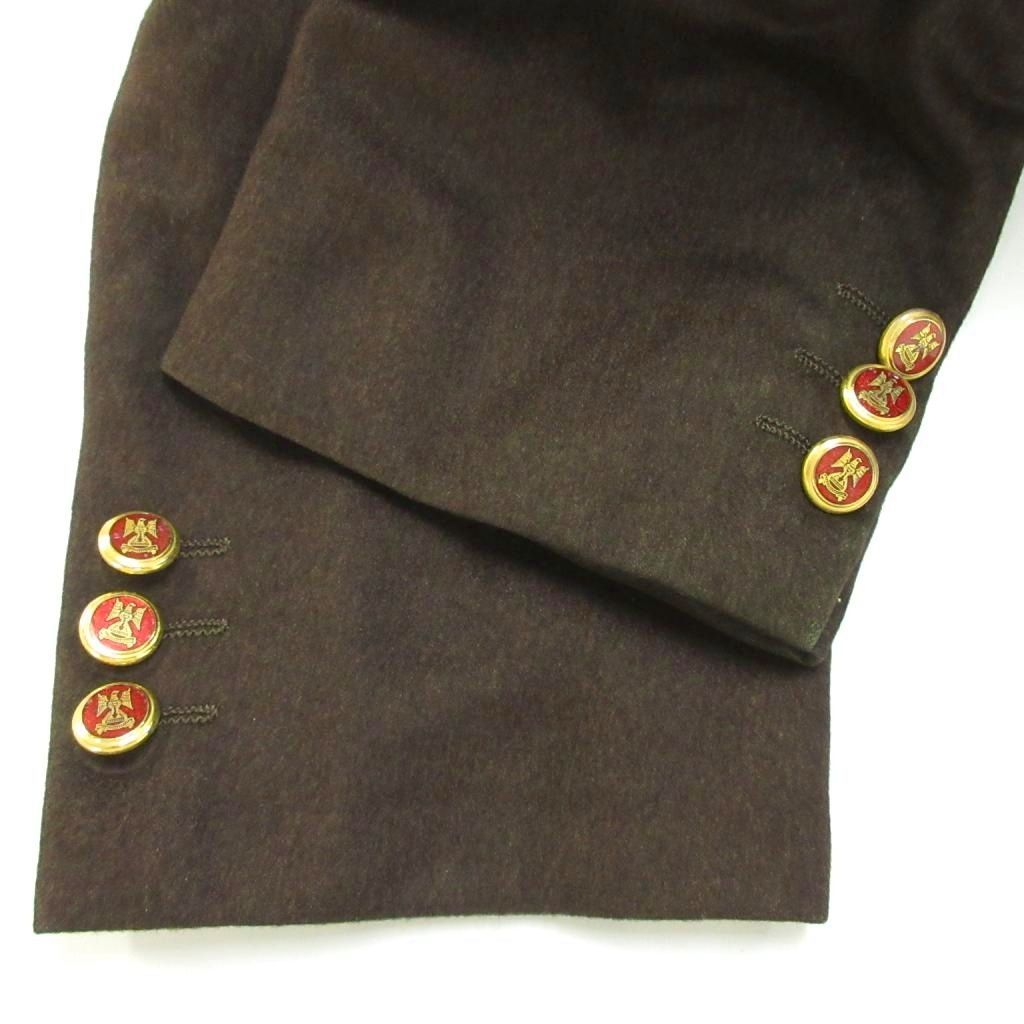 Loro Piana Terre Jacket Silk Ab4 Brown Long Sleeve Two Buttons PP — view 6