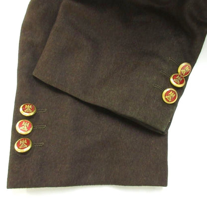 Loro Piana Terre Jacket Silk Ab4 Brown Long Sleeve Two Buttons PP — view 6