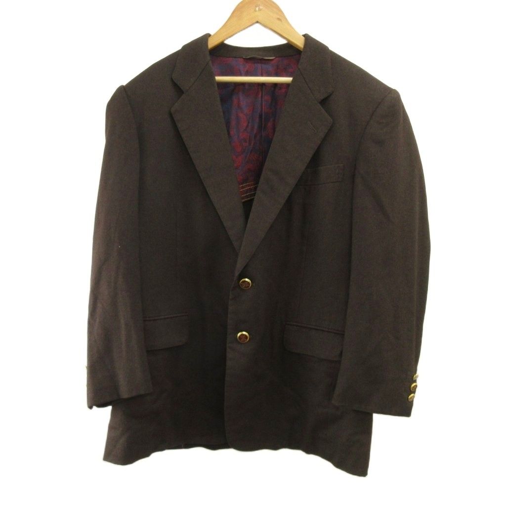 Loro Piana Terre Jacket Silk Ab4 Brown Long Sleeve Two Buttons PP