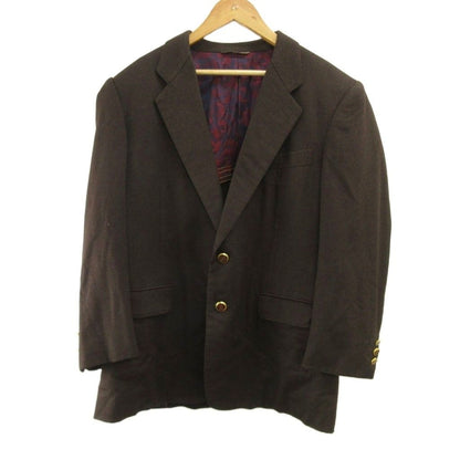 Loro Piana Terre Jacket Silk Ab4 Brown Long Sleeve Two Buttons PP