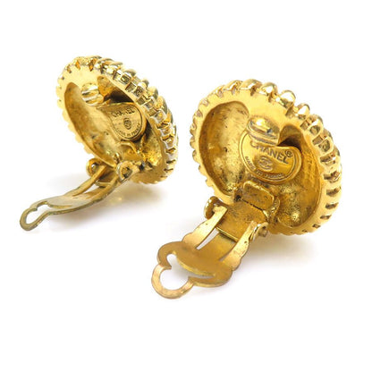 Chanel Earrings Vintee Gold — view 3