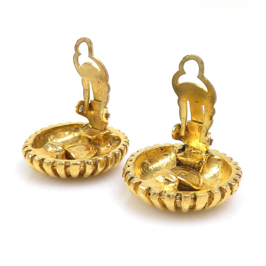 Chanel Earrings Vintee Gold — view 5