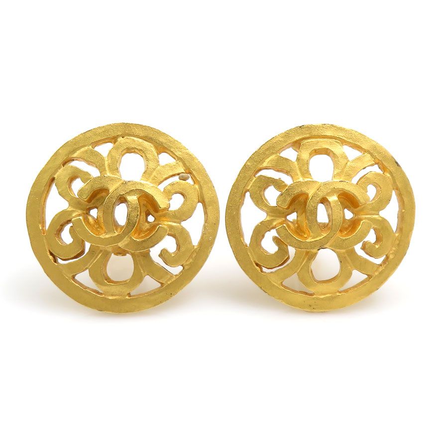 Chanel Earrings Vintee Gold