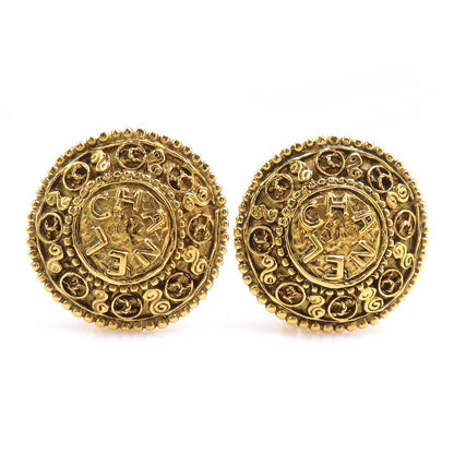 Chanel Earrings Vintee Gold