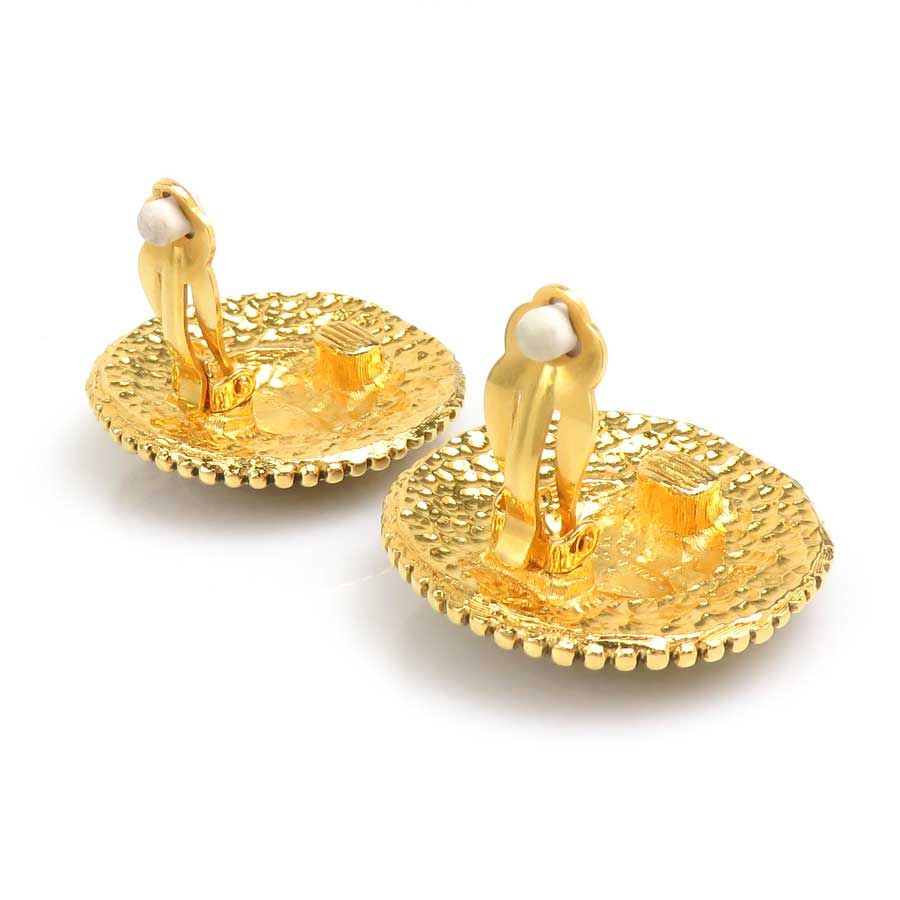 Chanel Earrings Vintee Gold — view 4