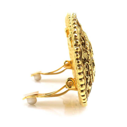 Chanel Earrings Vintee Gold — view 2