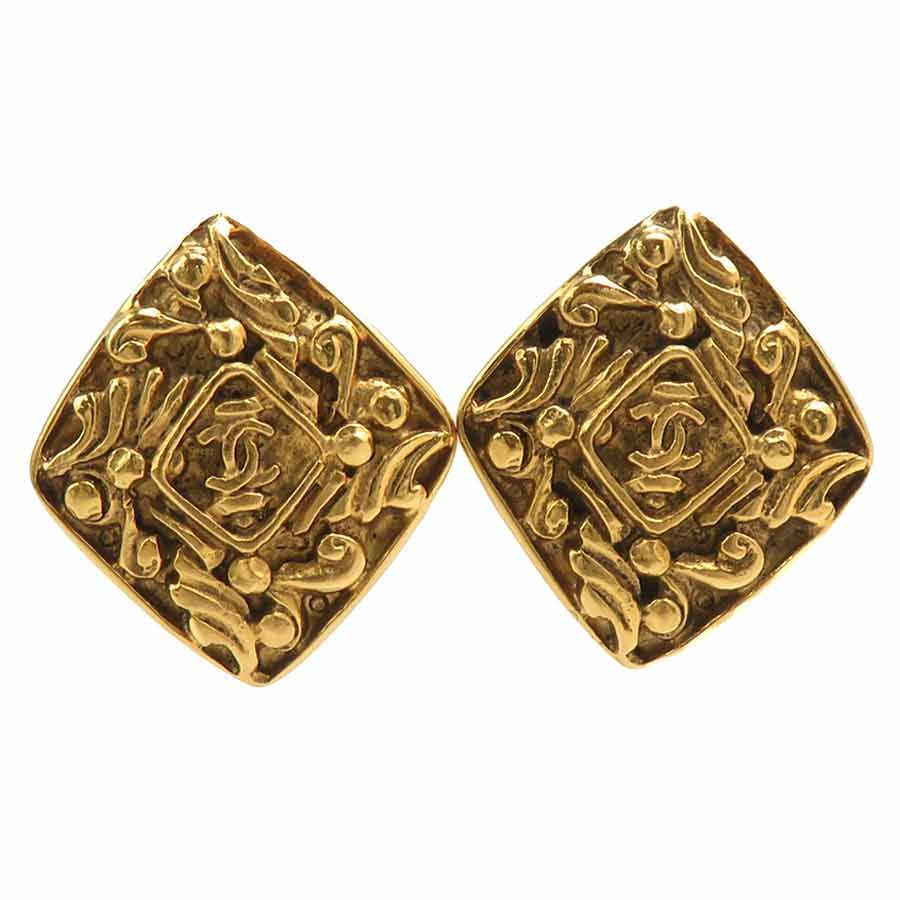 Chanel Earrings Vintee Gold