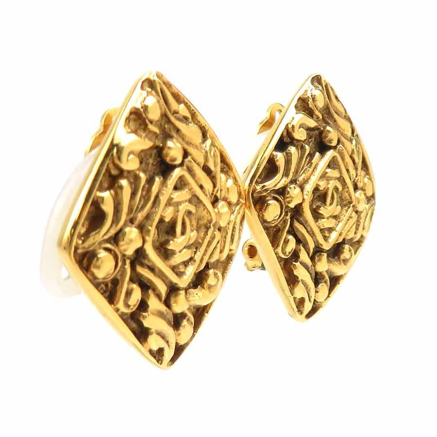 Chanel Earrings Vintee Gold — view 2