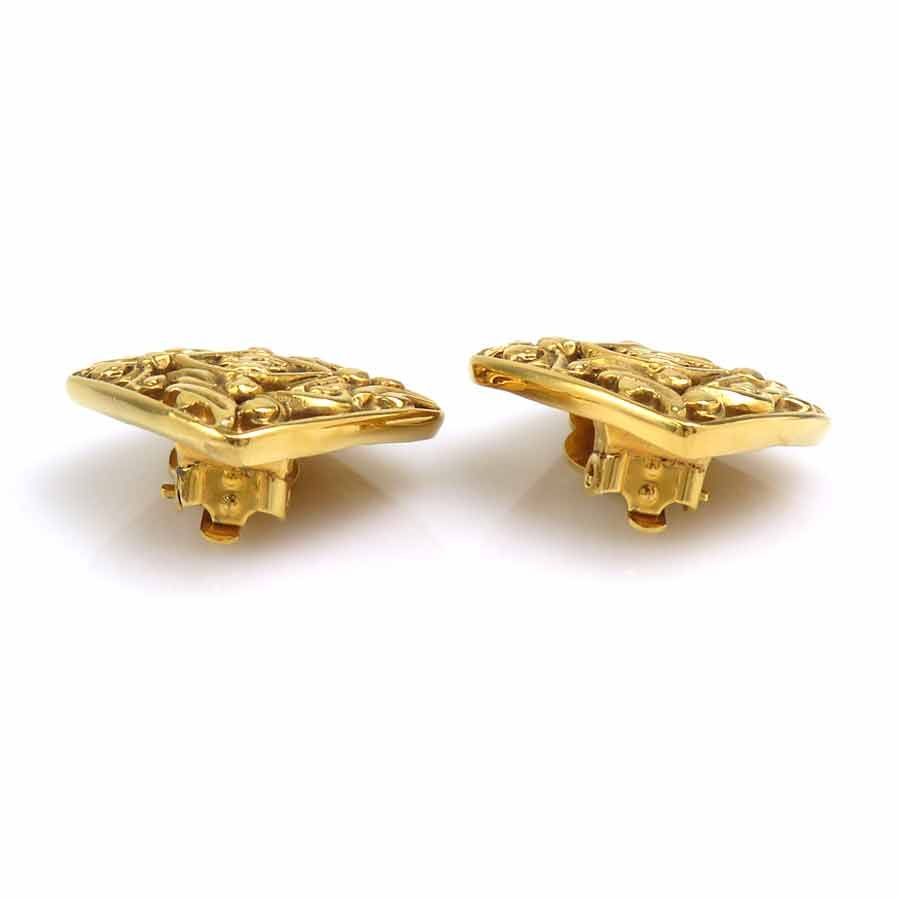 Chanel Earrings Vintee Gold — view 8