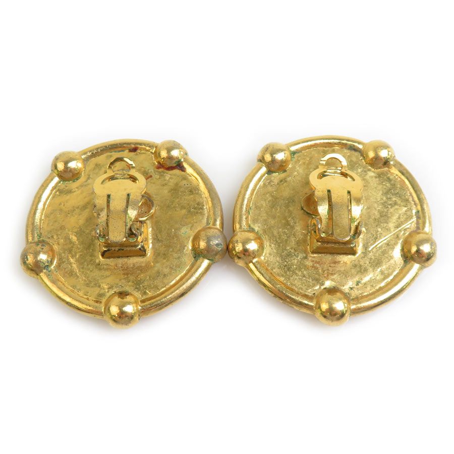 Chanel Earrings Vintee Gold — view 6
