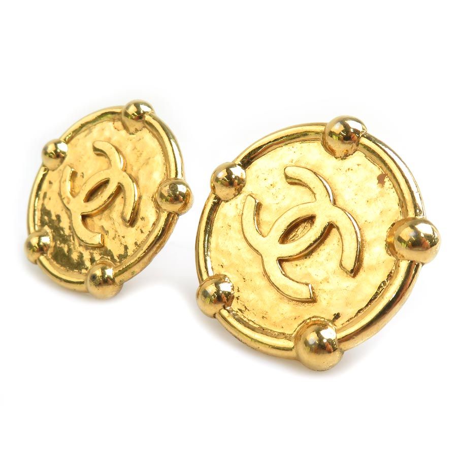 Chanel Earrings Vintee Gold — view 2