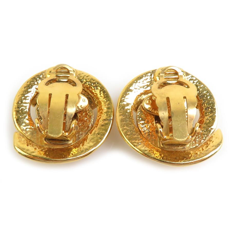 Chanel Earrings Vintee Gold — view 5