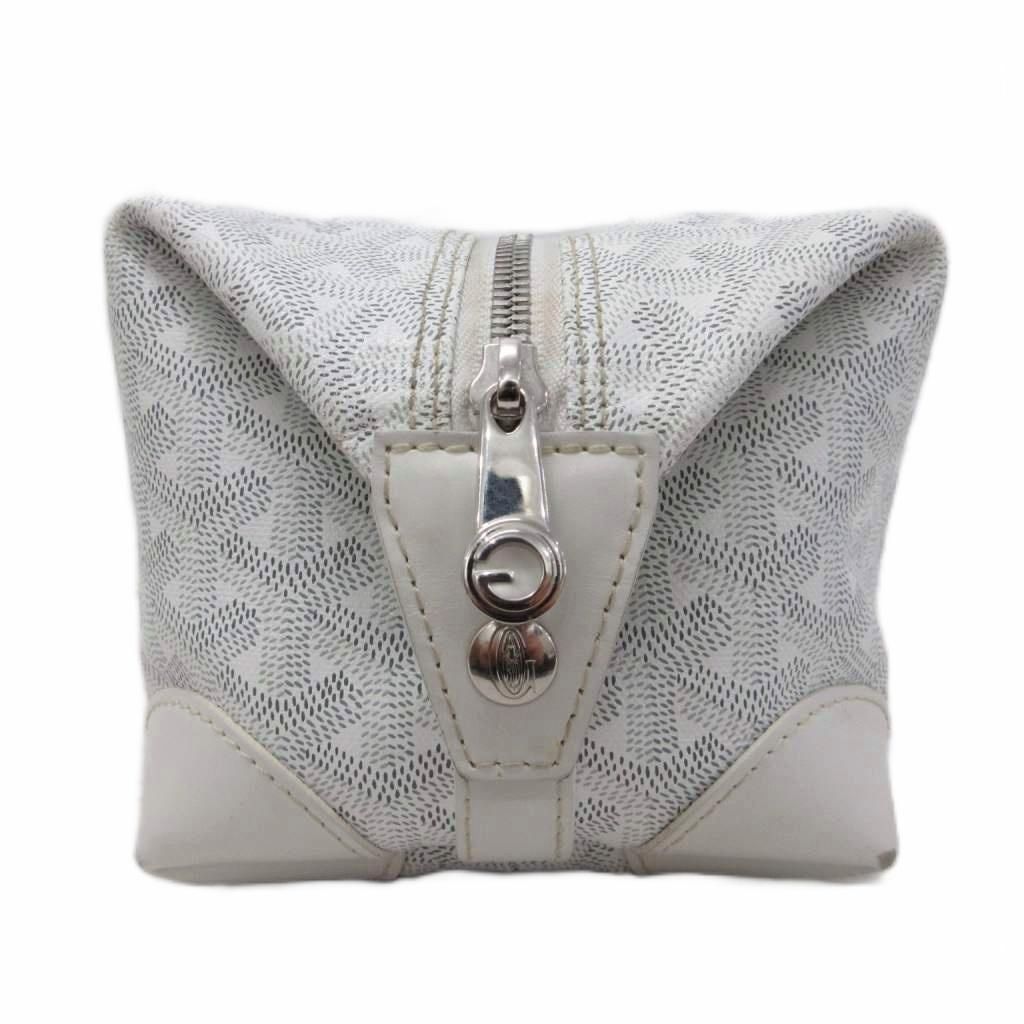 Goyard Boeing 25 Clutch Toiletries Case Pouch Allover Pattern White — view 5