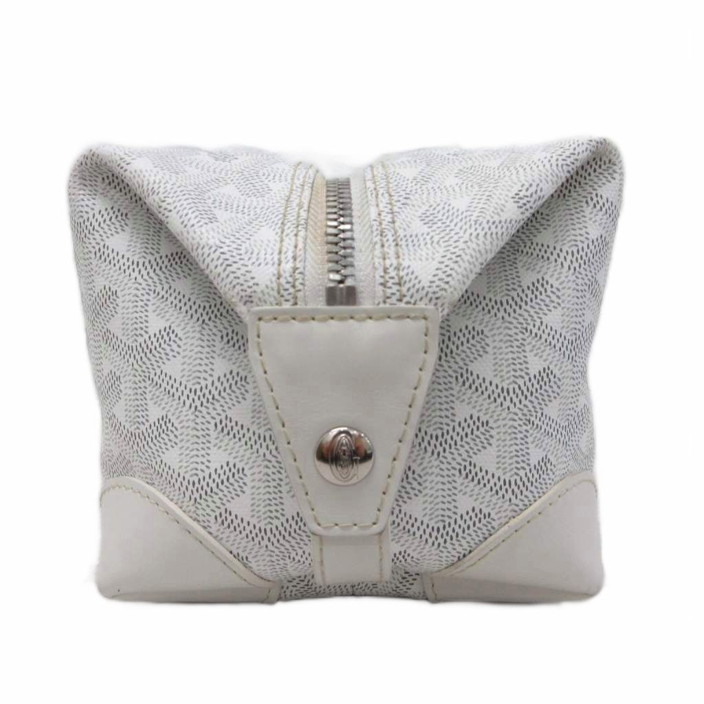 Goyard Boeing 25 Clutch Toiletries Case Pouch Allover Pattern White — view 4
