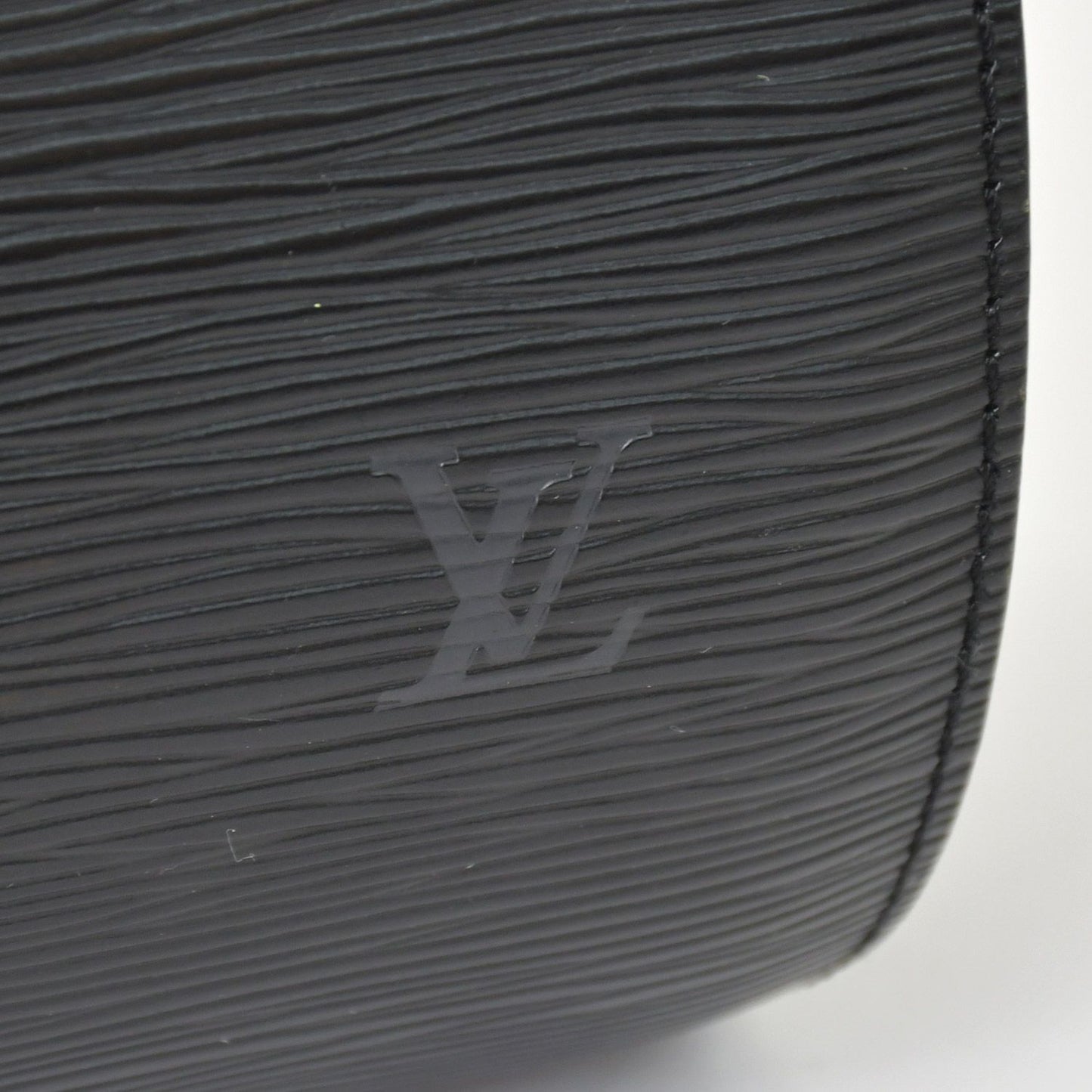 Louis Vuitton Epi Soufflot Handbag Leather Noir Gold — view 5