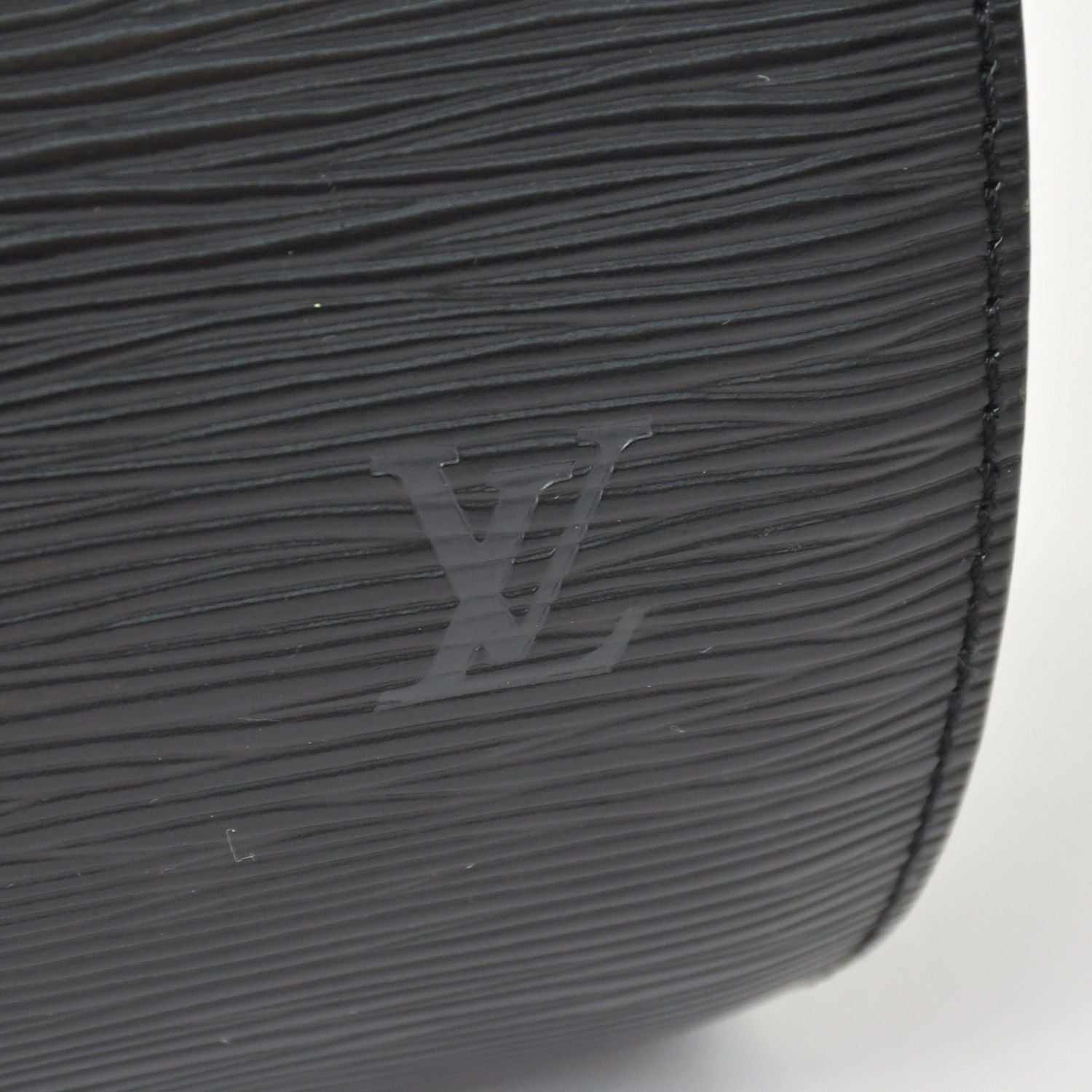 Louis Vuitton Epi Soufflot Handbag Leather Noir Gold — view 5