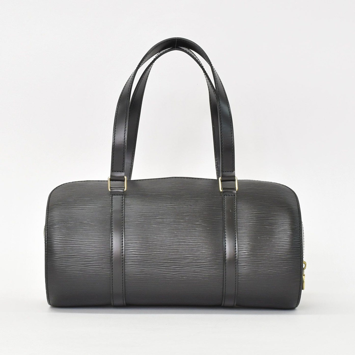 Louis Vuitton Epi Soufflot Handbag Leather Noir Gold — view 3