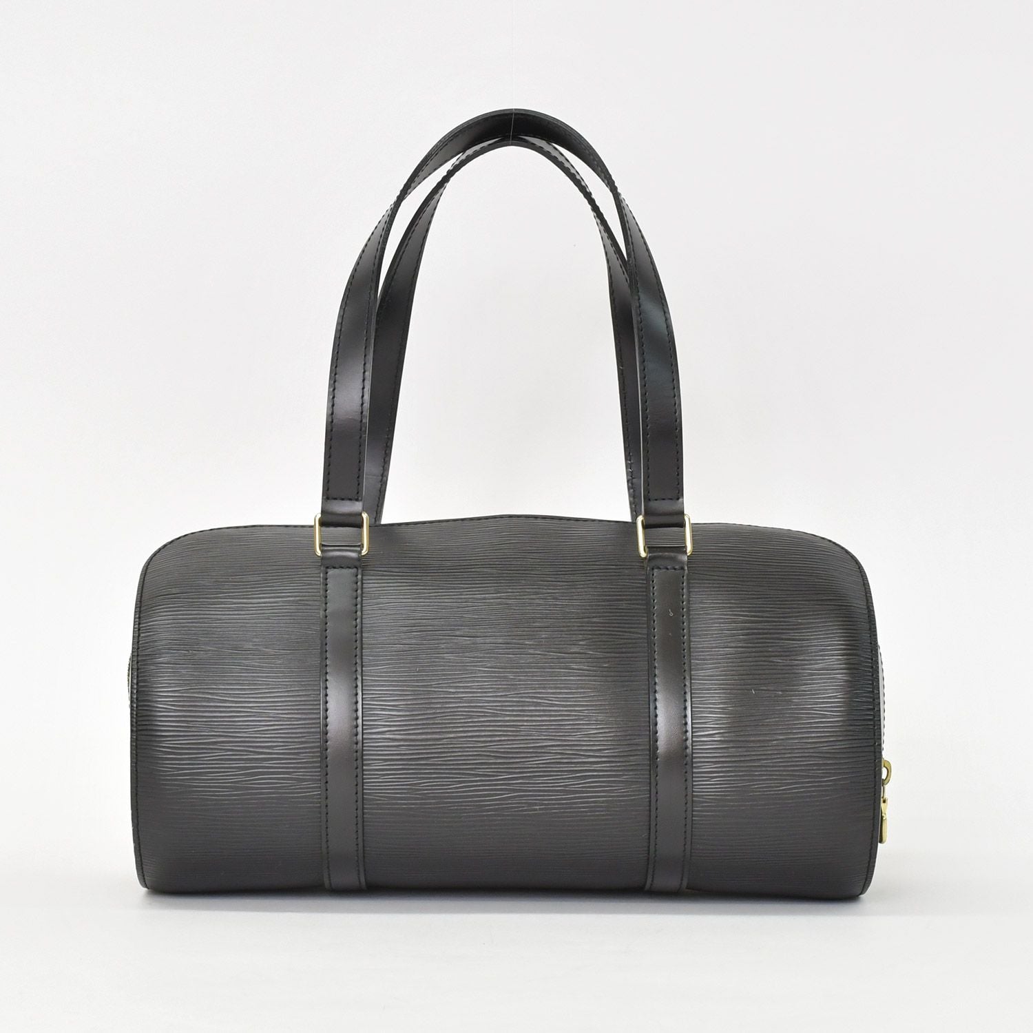 Louis Vuitton Epi Soufflot Handbag Leather Noir Gold — view 3