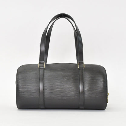 Louis Vuitton Epi Soufflot Handbag Leather Noir Gold — view 3