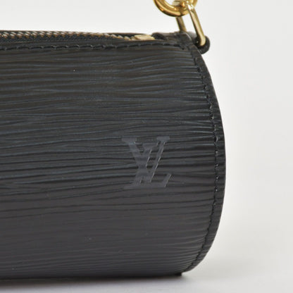 Louis Vuitton Epi Soufflot Handbag Leather Noir Gold — view 8