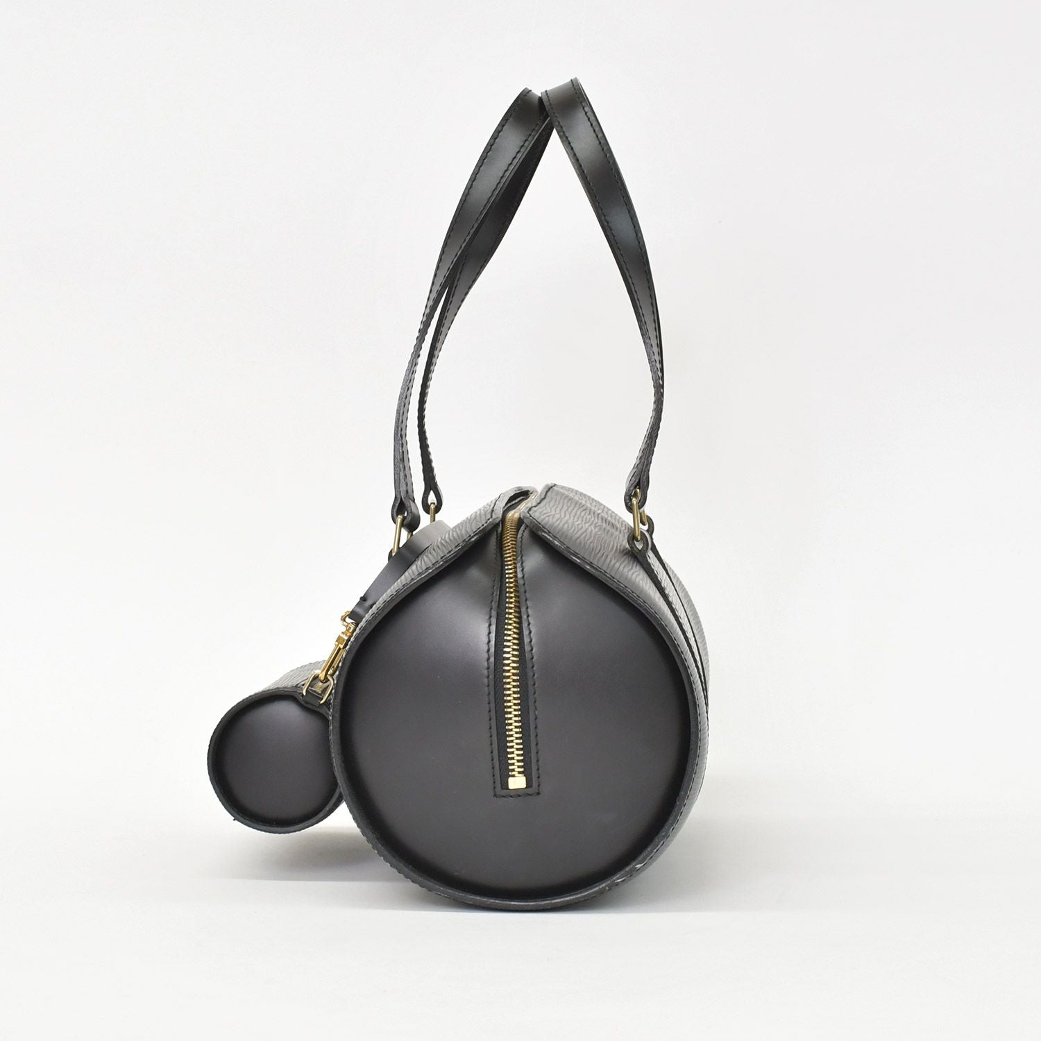 Louis Vuitton Epi Soufflot Handbag Leather Noir Gold — view 2
