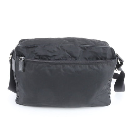 Prada Tessuto Nylon Triangle Logo Leather Shoulder Bag Crossbody Messenger Rbe — view 3