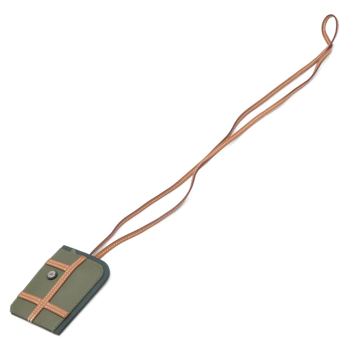 Hermes V-swift Leather Long Necklace Clochette Jumper — view 2