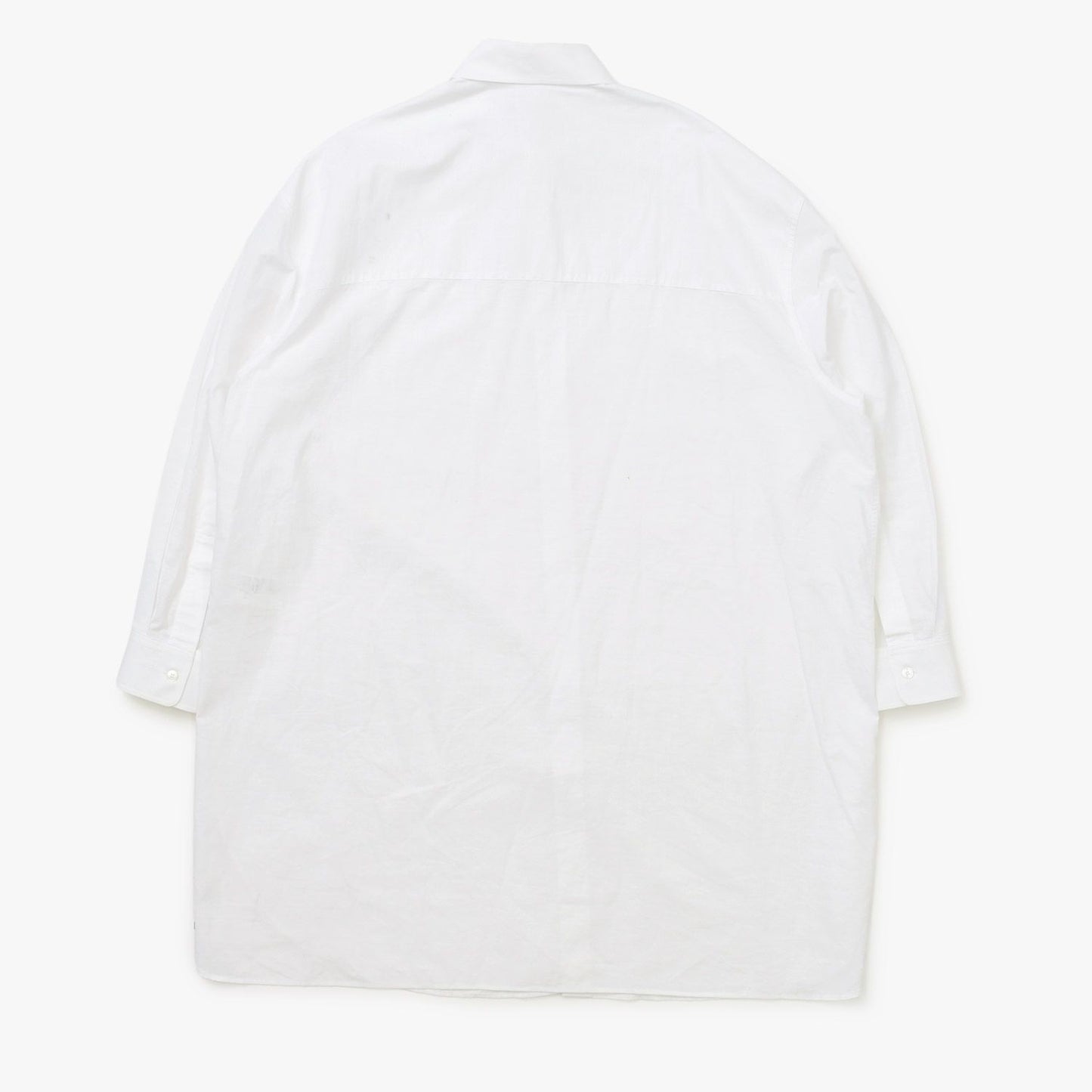 Celine Painter Shirt Dress Triomphe Embroidery White 34 — view 2