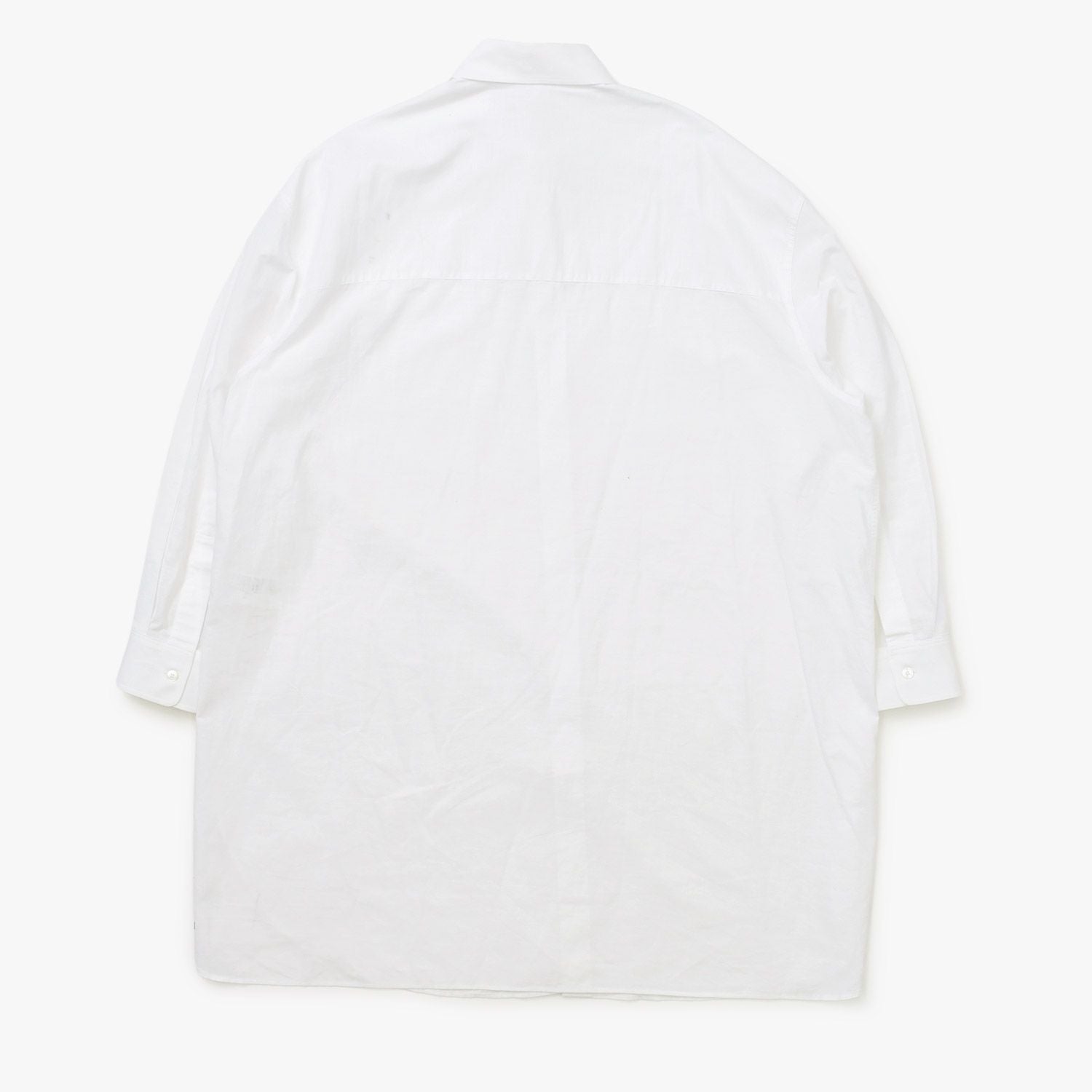 Celine Painter Shirt Dress Triomphe Embroidery White 34 — view 2