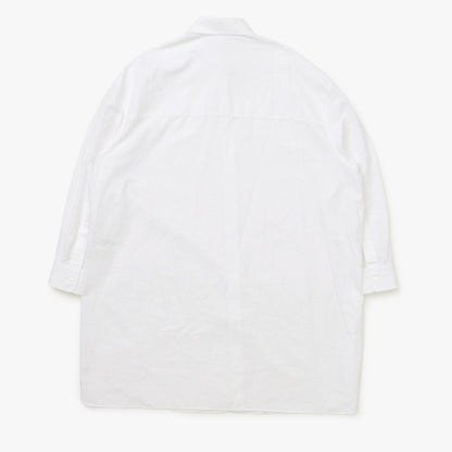 Celine Painter Shirt Dress Triomphe Embroidery White 34 — view 2