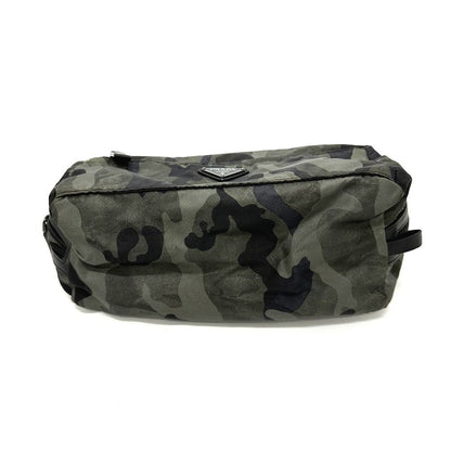 Prada Second Bag Triangle Logo Camouflage Nylon Gray — view 3