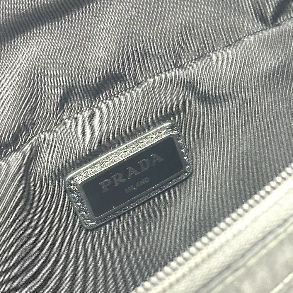 Prada Waist Bag Logo Nylon Black — view 8