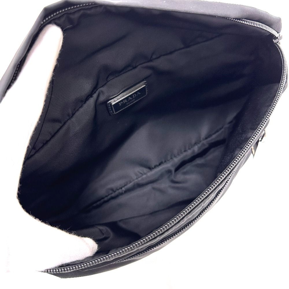 Prada Waist Bag Logo Nylon Black — view 7