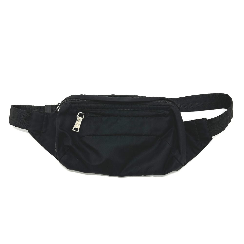 Prada Waist Bag Logo Nylon Black