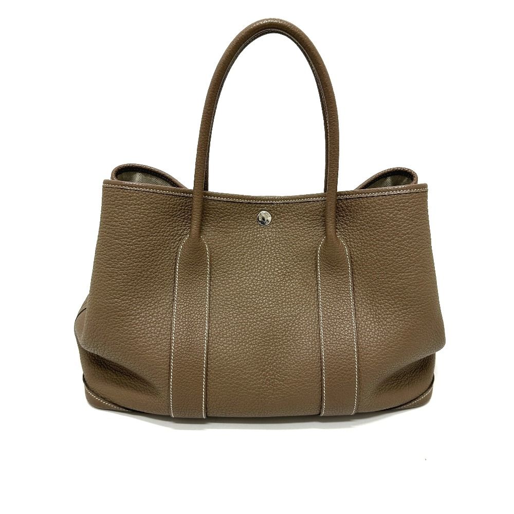 Hermes Tote Garden Party PM Negonda Etoupe Beige — view 2