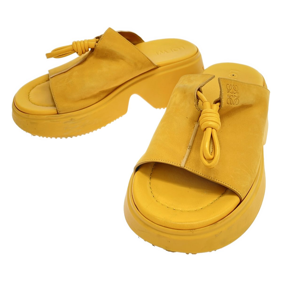 Loewe Flamenco Sandals Yellow